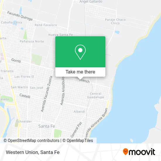 Western Union map