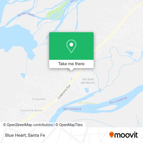 Blue Heart map