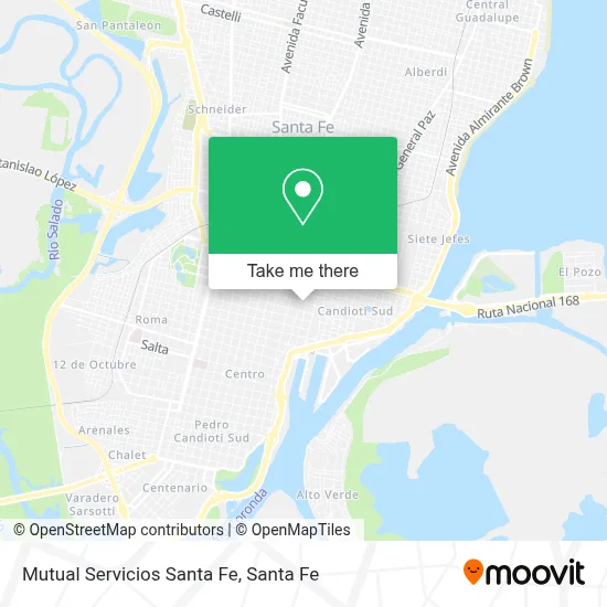 Mutual Servicios Santa Fe map