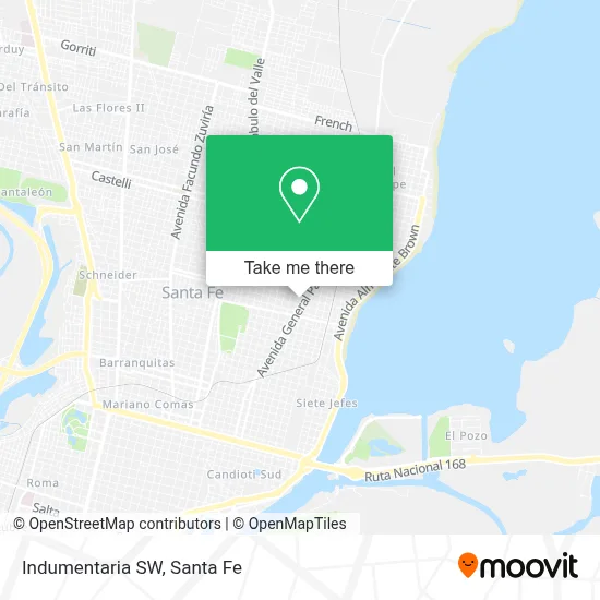 Indumentaria SW map