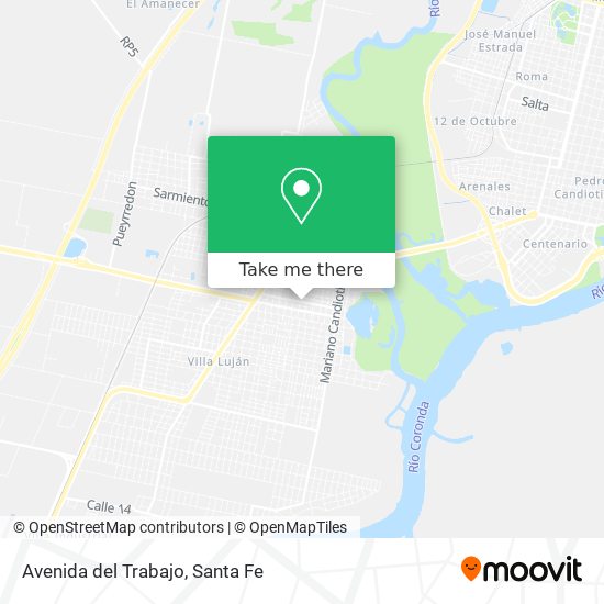 Mapa de Avenida del Trabajo