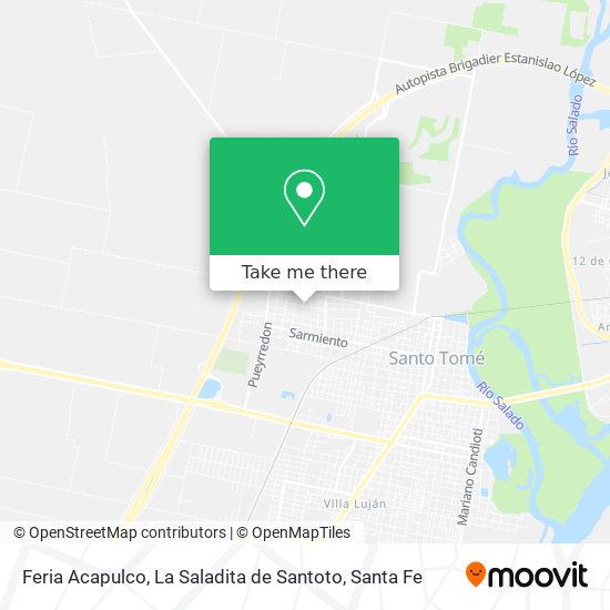 Feria Acapulco, La Saladita de Santoto map