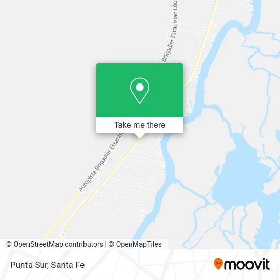 Mapa de Punta Sur