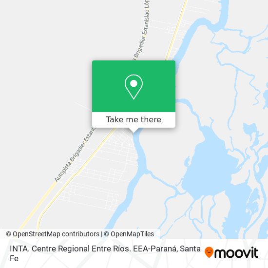 Mapa de INTA. Centre Regional Entre Ríos. EEA-Paraná