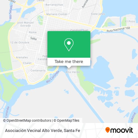 Asociación Vecinal Alto Verde map