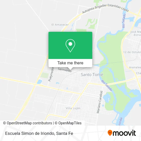Escuela Simon de Iriondo map