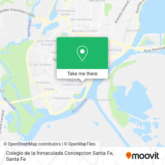 Colegio de la Inmaculada Concepcion Santa Fe map
