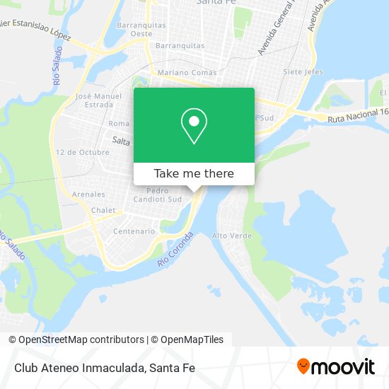 Club Ateneo Inmaculada map