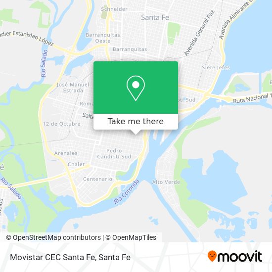 Mapa de Movistar CEC Santa Fe