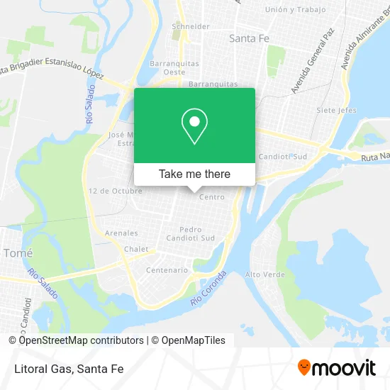 Litoral Gas map