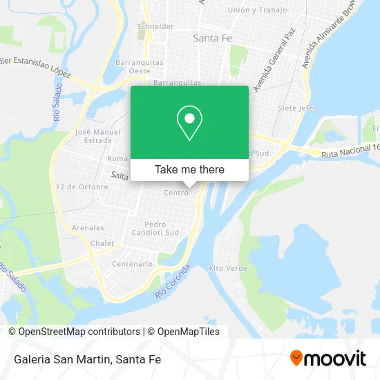 Galeria San Martin map
