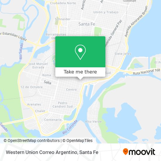 Western Union Correo Argentino map