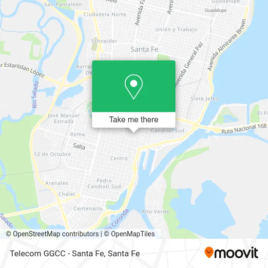 Telecom GGCC - Santa Fe map