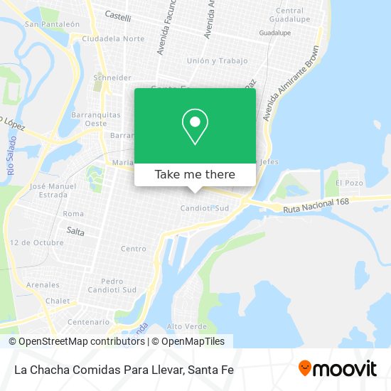 La Chacha Comidas Para Llevar map