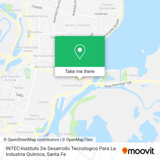 INTEC-Instituto De Desarrollo Tecnologico Para La Industria Quimica map