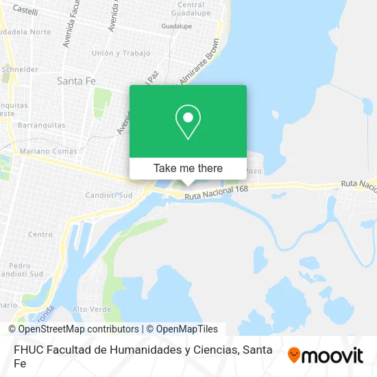 FHUC Facultad de Humanidades y Ciencias map