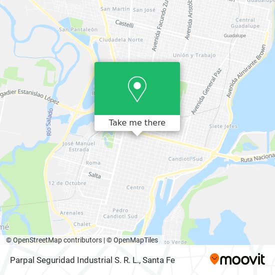 Parpal Seguridad Industrial S. R. L. map