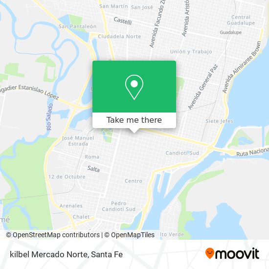 kilbel Mercado Norte map