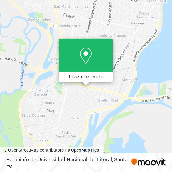 Paraninfo de Universidad Nacional del Litoral map