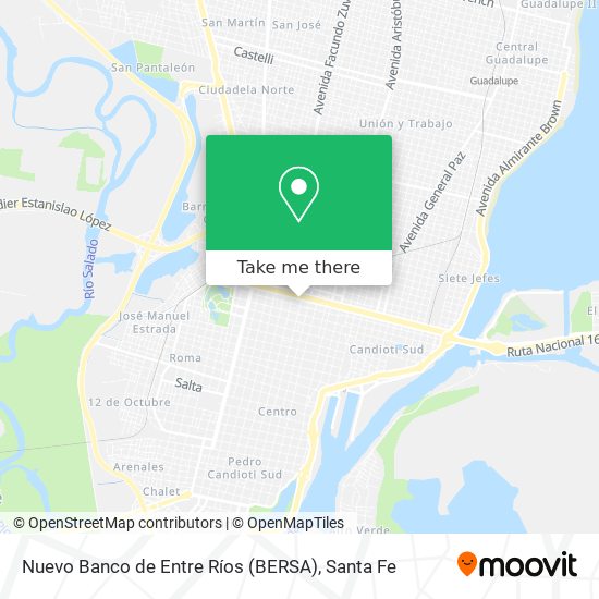 Nuevo Banco de Entre Ríos (BERSA) map