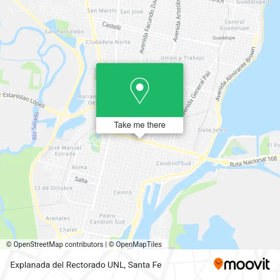 Explanada del Rectorado UNL map