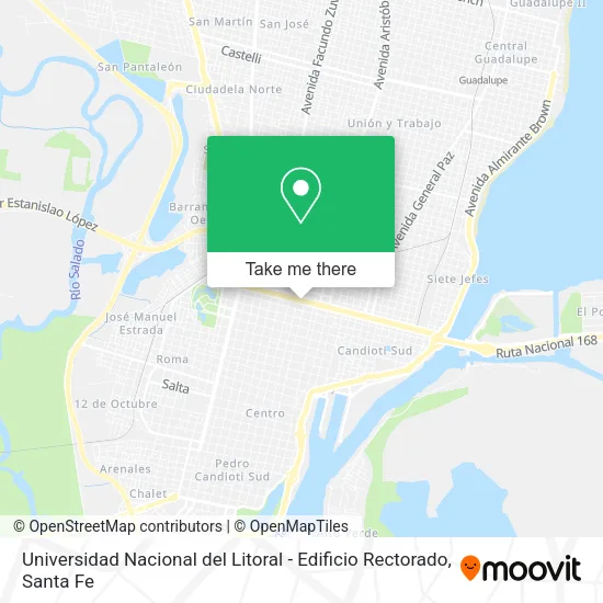 Universidad Nacional del Litoral - Edificio Rectorado map