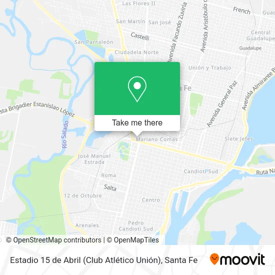 Estadio 15 de Abril (Club Atlético Unión) map