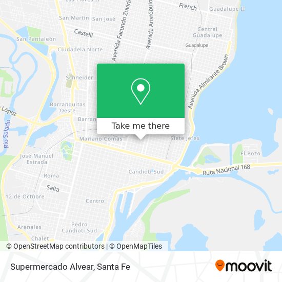 Supermercado Alvear map