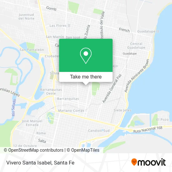 Vivero Santa Isabel map