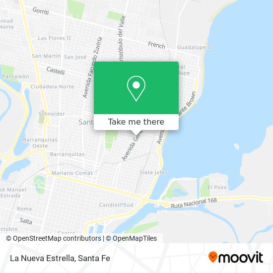 Mapa de La Nueva Estrella