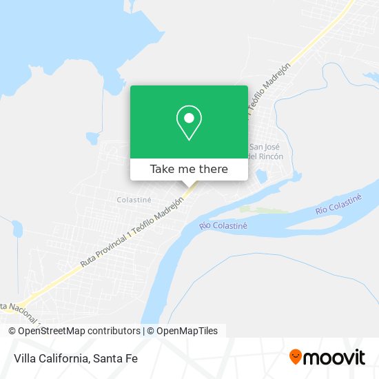 Villa California map