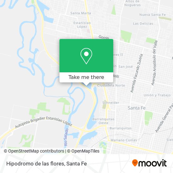 Mapa de Hipodromo de las flores
