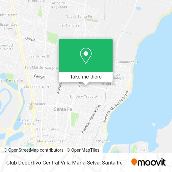 Club Deportivo Central Villa María Selva map