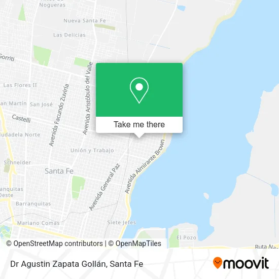 Dr Agustin Zapata Gollán map