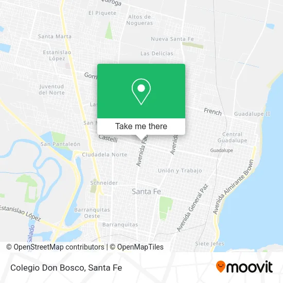 Colegio Don Bosco map