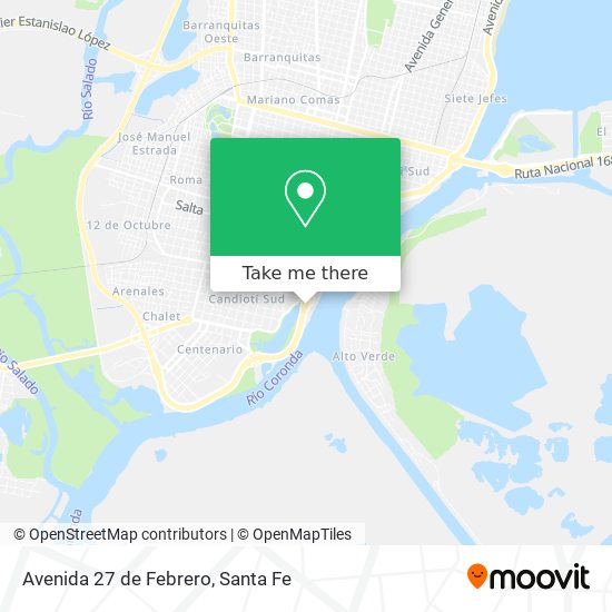 Avenida 27 de Febrero map