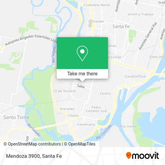 Mendoza 3900 map