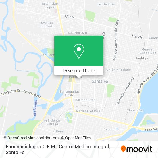 Mapa de Fonoaudiologos-C E M I Centro Medico Integral