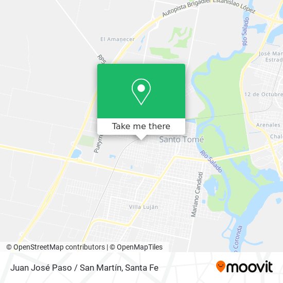 Mapa de Juan José Paso / San Martín