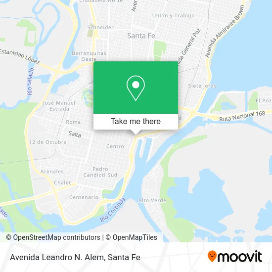 Avenida Leandro N. Alem map