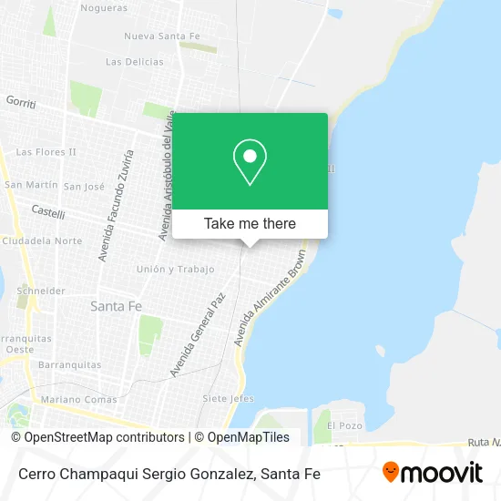Cerro Champaqui Sergio Gonzalez map