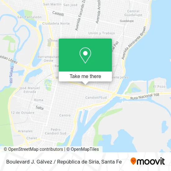 Boulevard J. Gálvez / República de Siria map