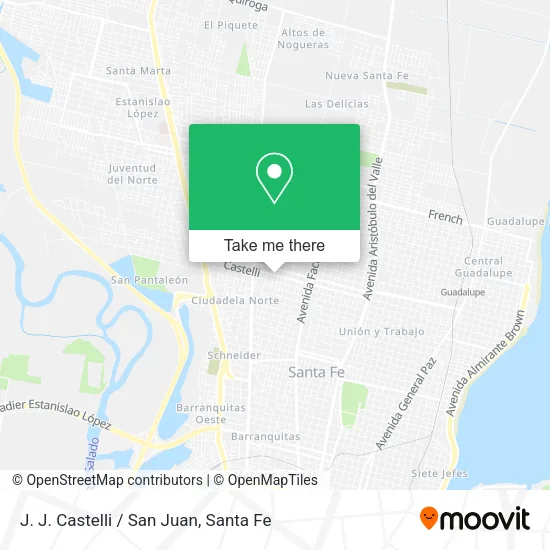 J. J. Castelli / San Juan map