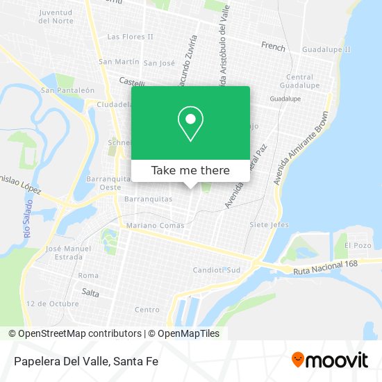 Mapa de Papelera Del Valle