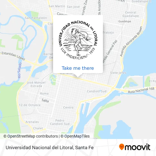 Universidad Nacional del Litoral map