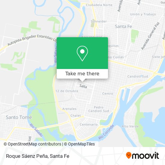 Roque Sáenz Peña map