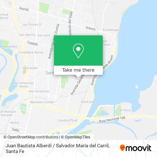 Juan Bautista Alberdi / Salvador María del Carril map