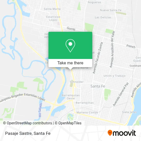 Pasaje Sastre map