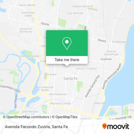 Mapa de Avenida Facundo Zuviría