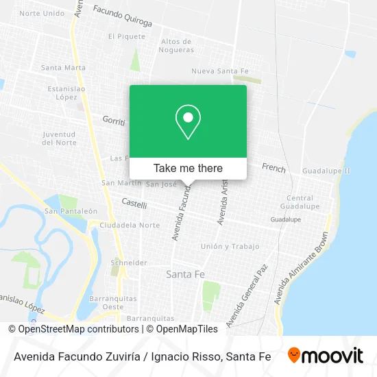 Avenida Facundo Zuviría / Ignacio Risso map